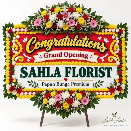 Papan Bunga Ucapan Selamat Coblong